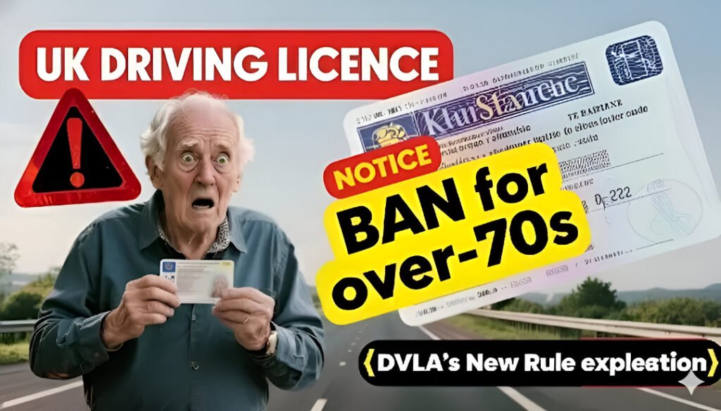 DVLA New Rule for Over-70s Driving Licence