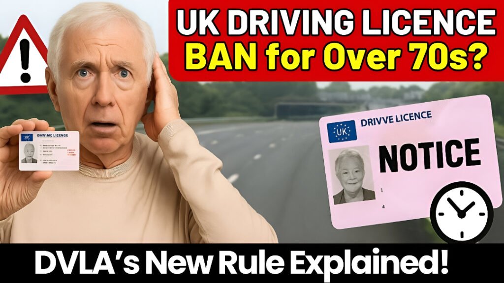 UK driving licence rules for over 70s