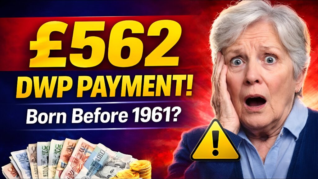 £562 DWP payment for pensioners